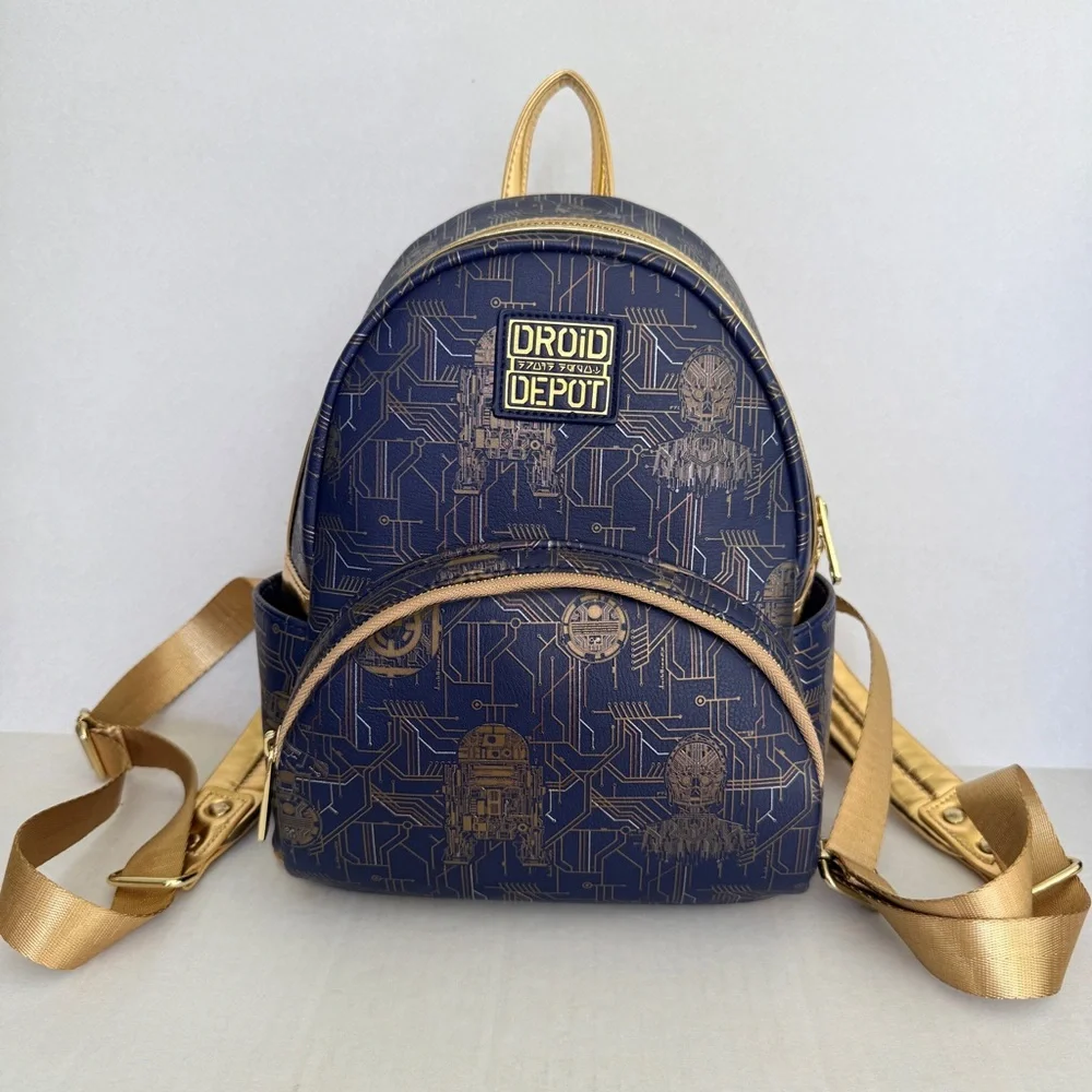 Disney Parks Star Wars Galaxy's Edge Droid Depot Loungefly Mini Backpack